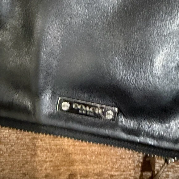 Vtg Coach Portfolio Black Leather - Picture 2 of 14